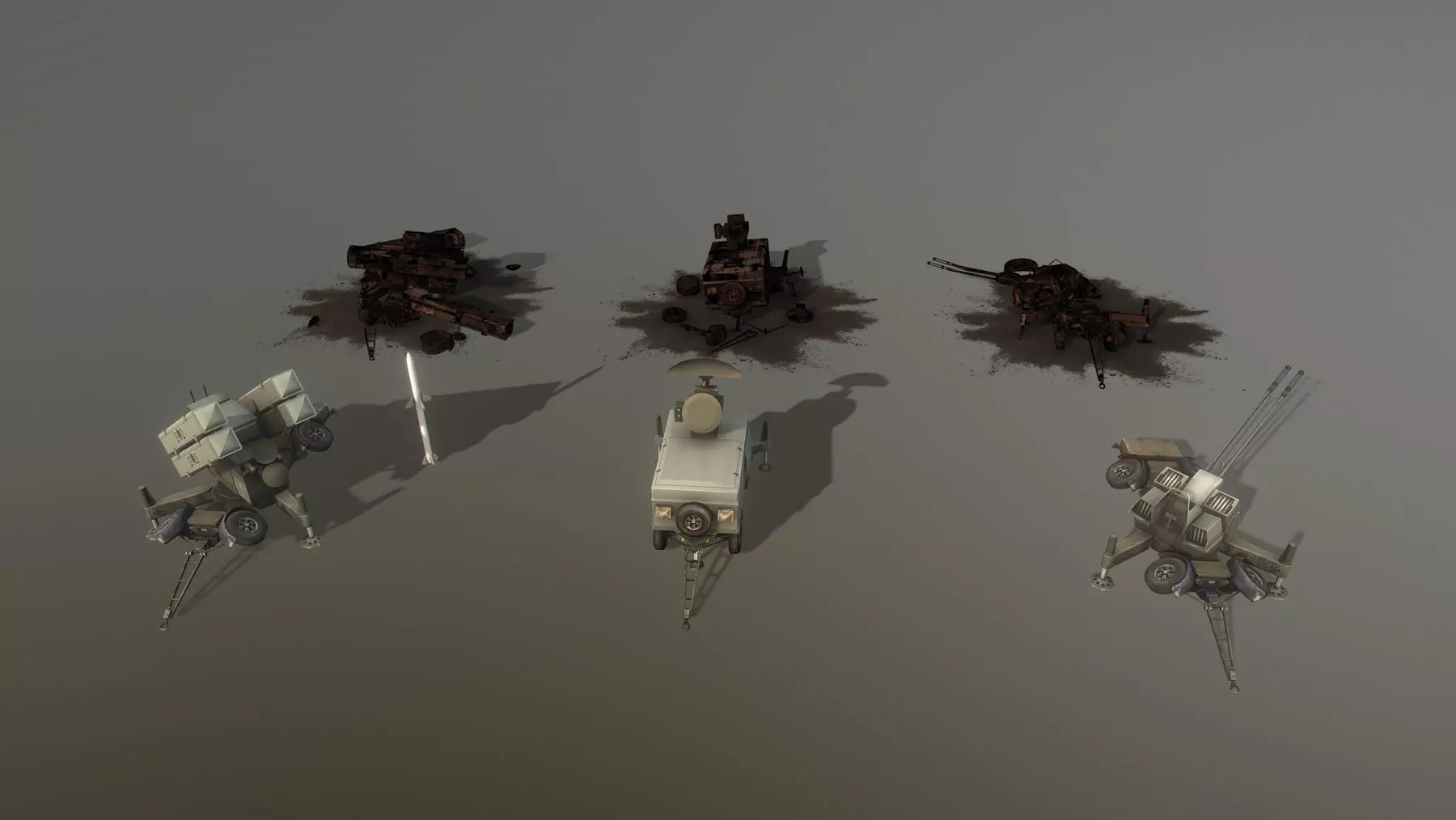 Skyguard area defense system 3D Model Collection_0