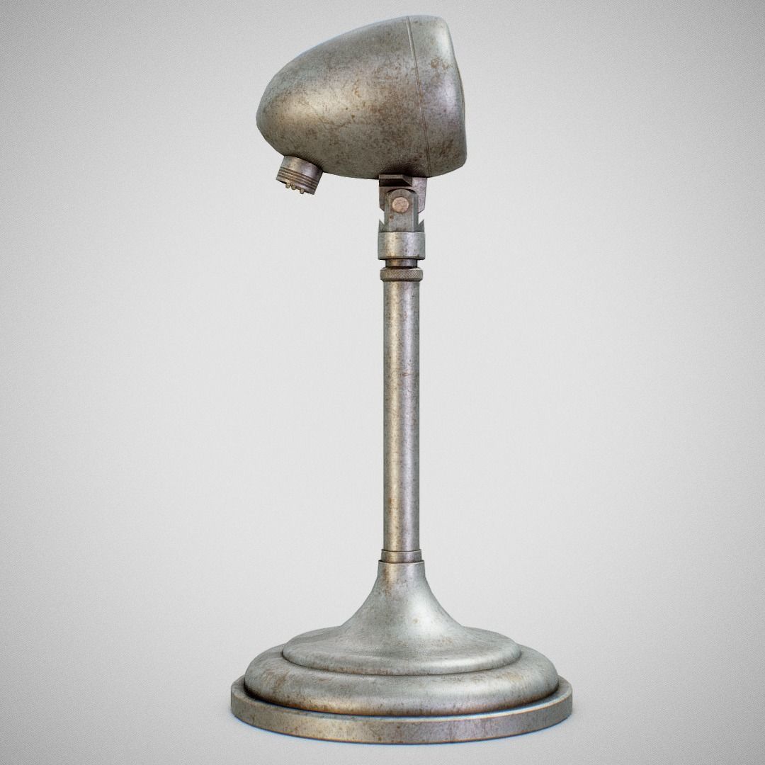 Microphone - American D5T Low-poly 3D model_9