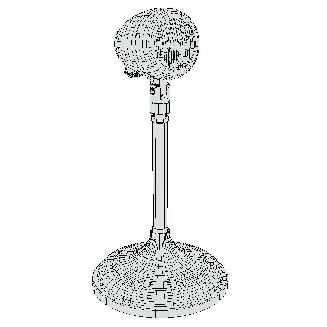 Microphone - American D5T Low-poly 3D model_16