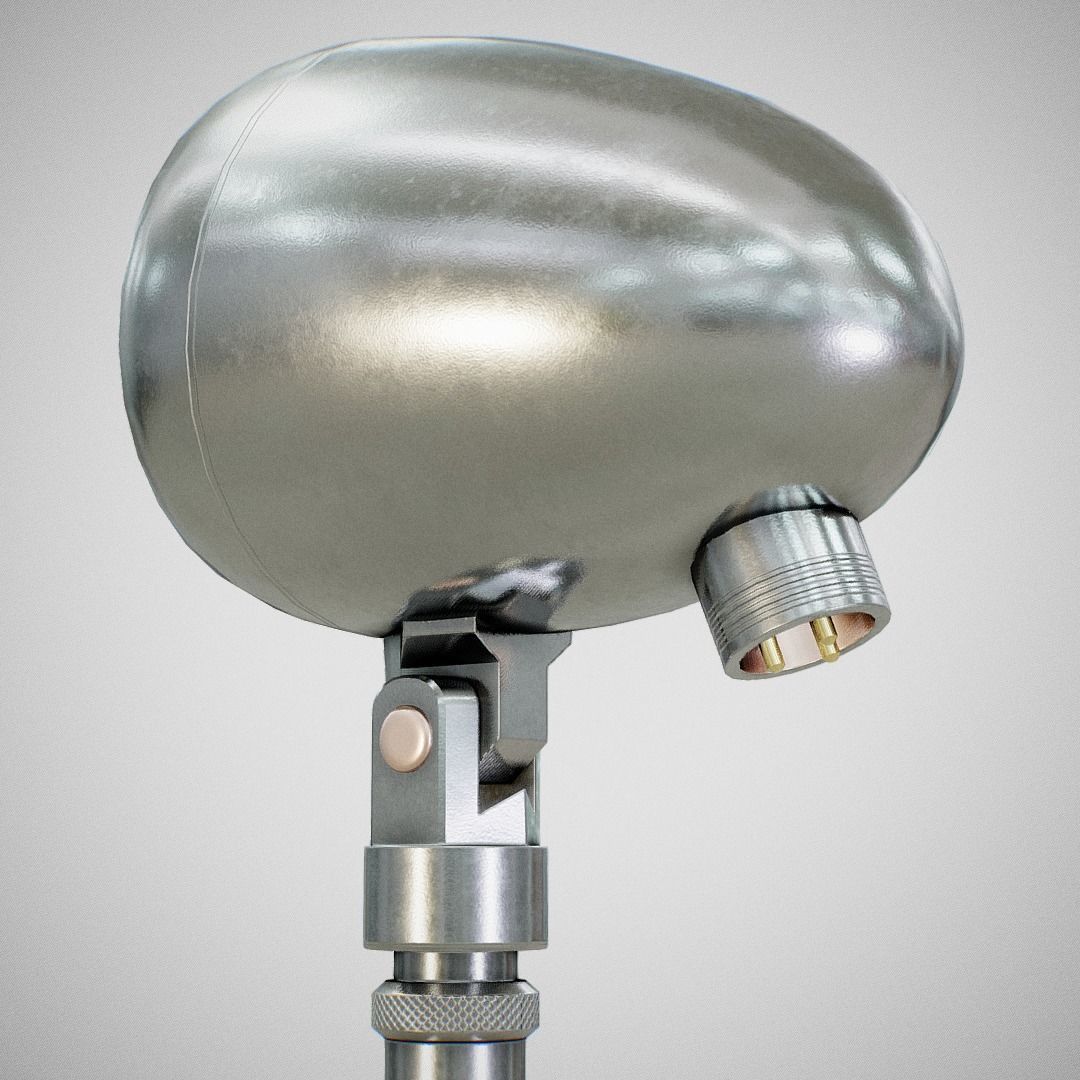 Microphone - American D5T Low-poly 3D model_4