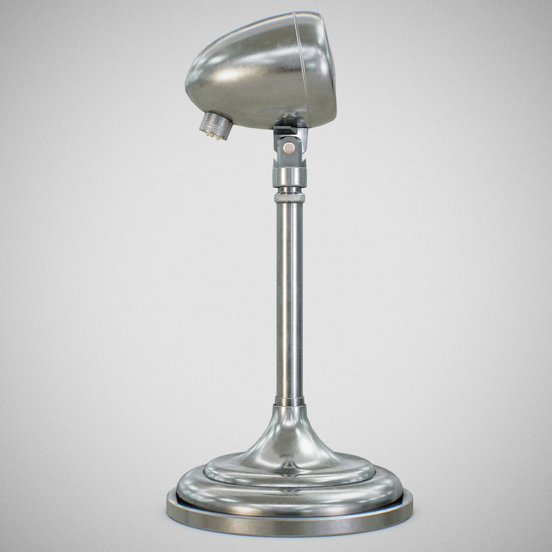 Microphone - American D5T Low-poly 3D model_7