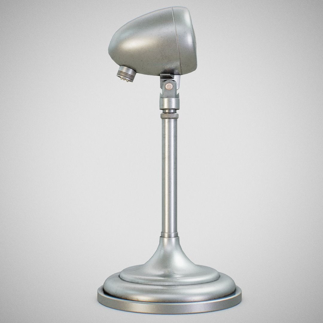 Microphone - American D5T Low-poly 3D model_8