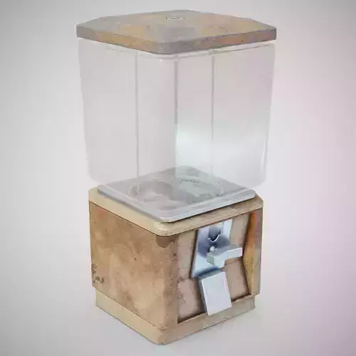 Candy Machine - Model 60 Rusty Low-poly 3D model