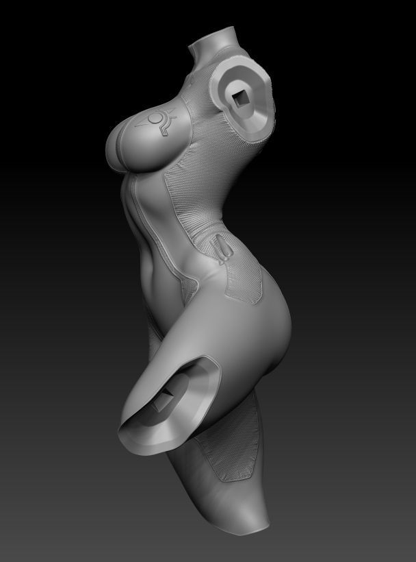 Samus Zero suit 3D Model 3D print model_19