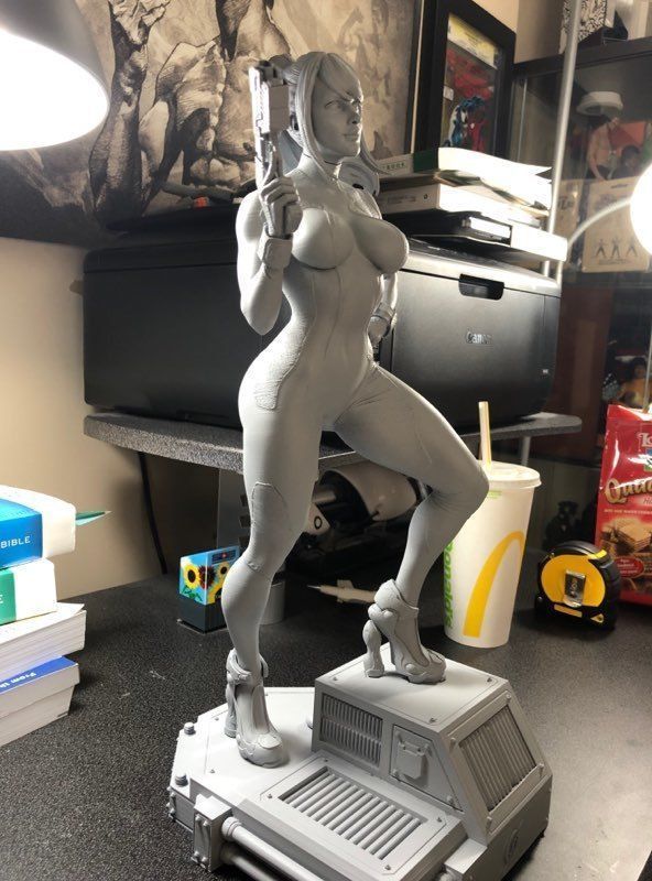 Samus Zero suit 3D Model 3D print model_43