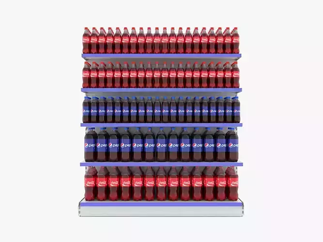 Supermarket Beverage Single Shelf 