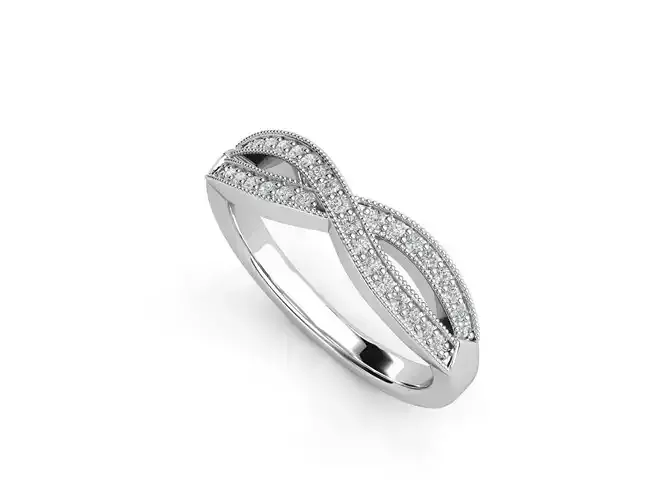 R ES011 infinity diamond ring