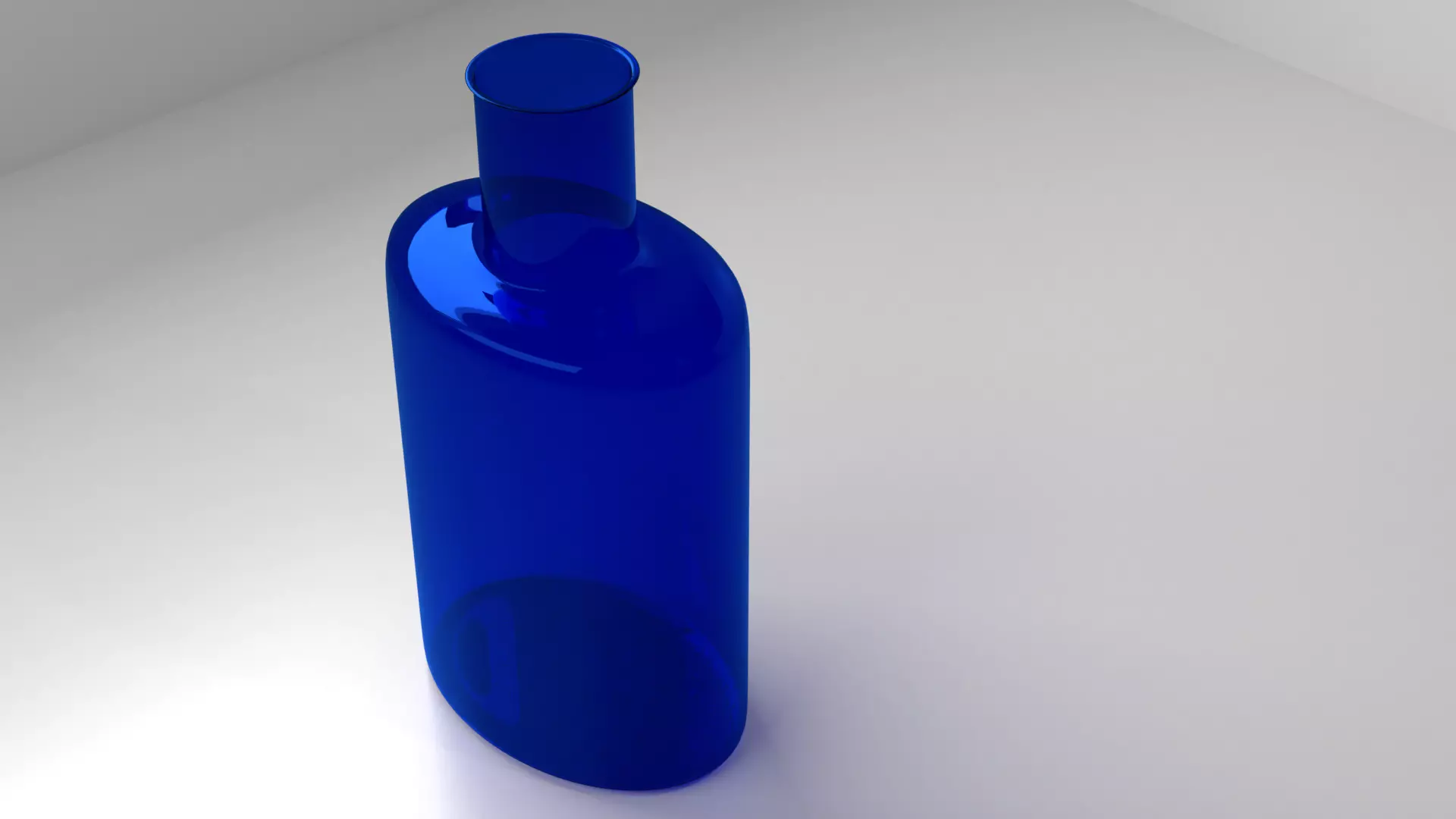 Vase 4 glass bottle 3D model_0