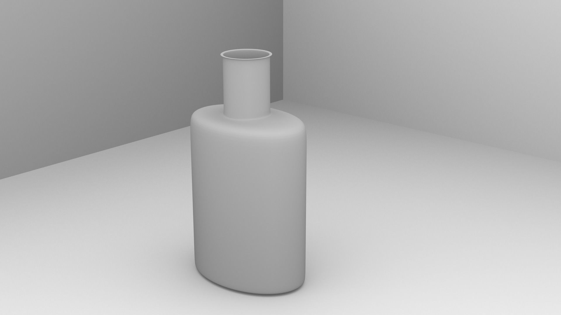 Vase 4 glass bottle 3D model_3