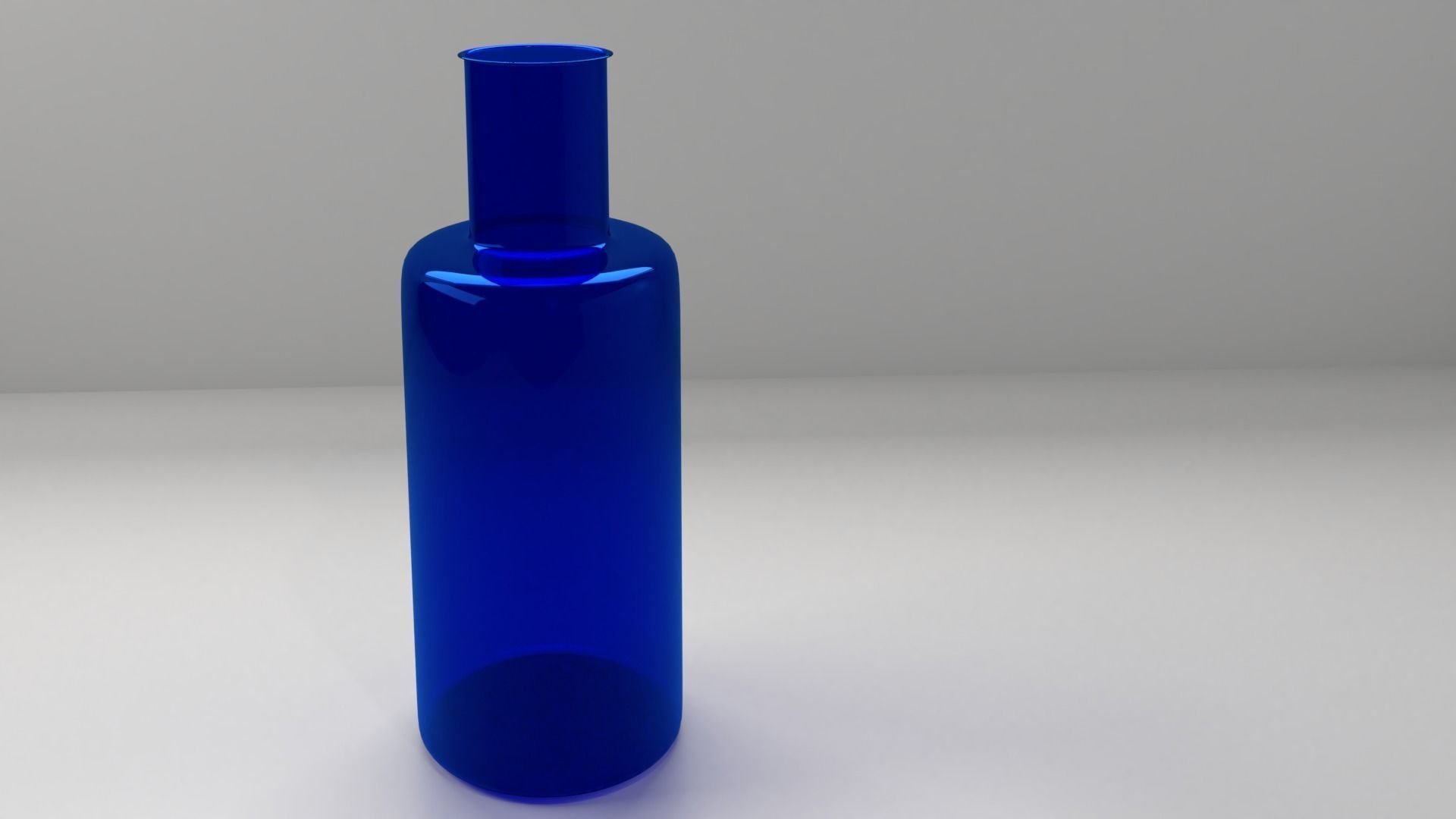 Vase 4 glass bottle 3D model_1