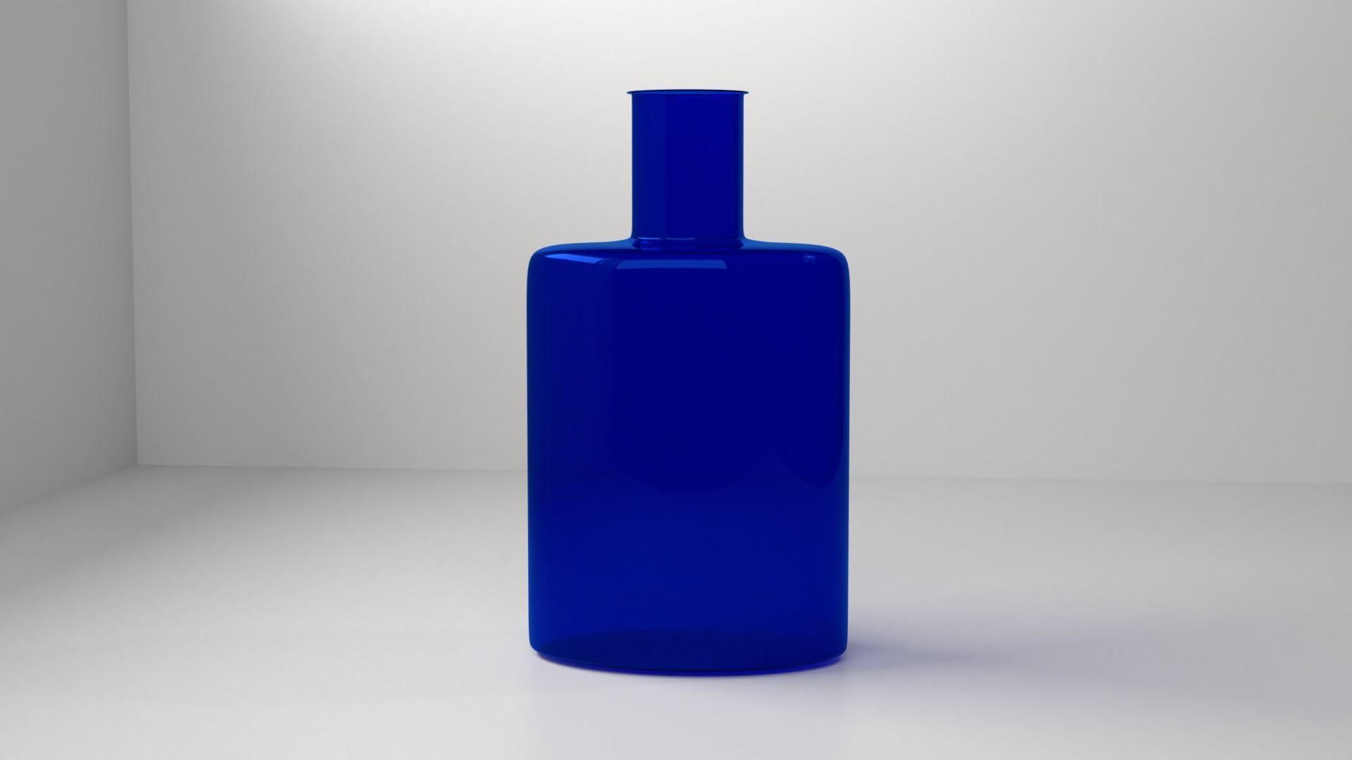 Vase 4 glass bottle 3D model_2