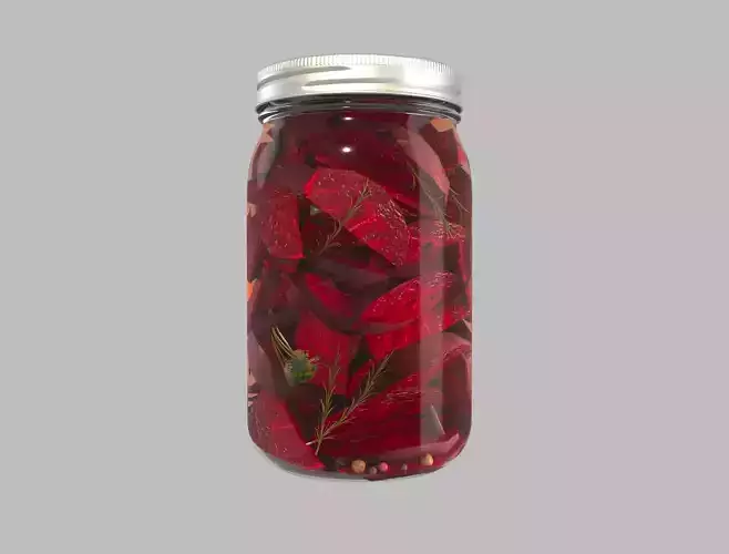 Pickling Beetroot in Jar