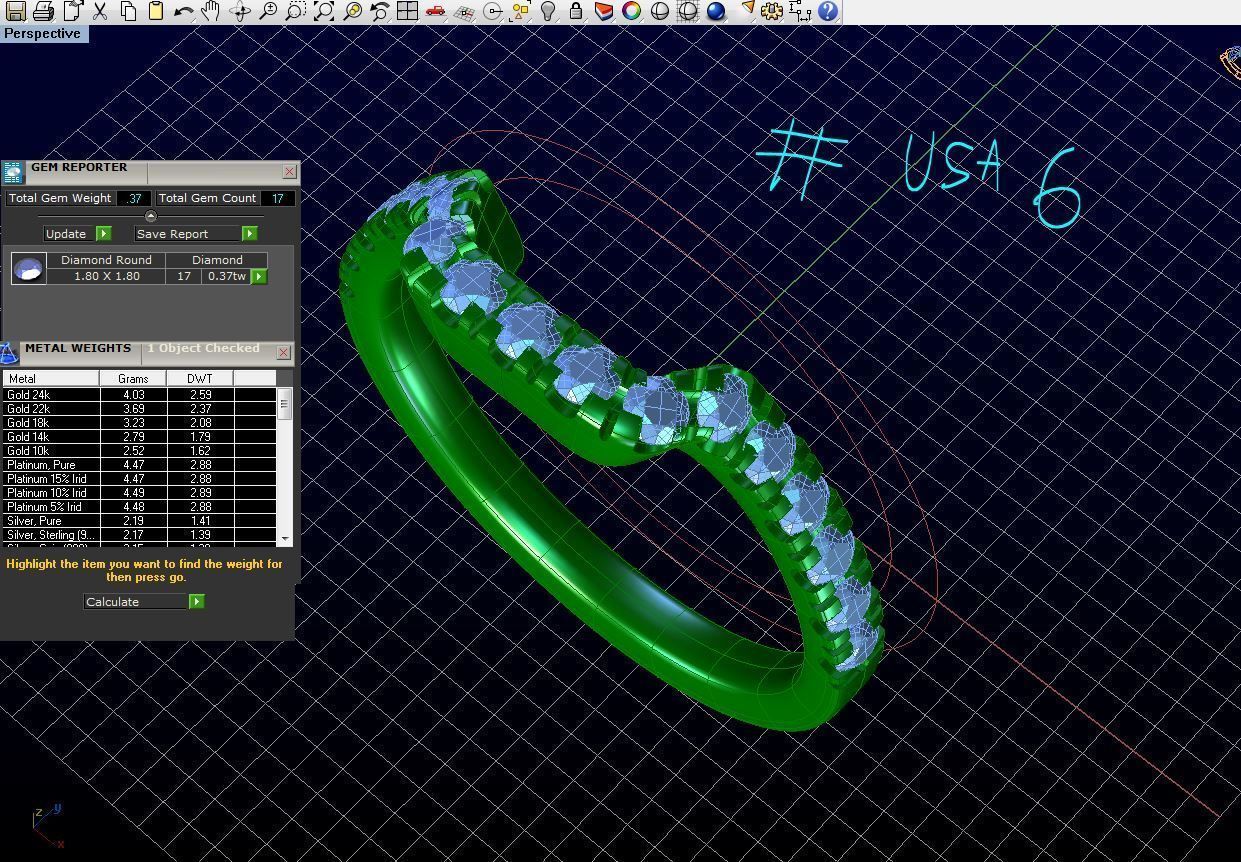 R ES019 engagement ring with princess cut diamonds 3D print model_6