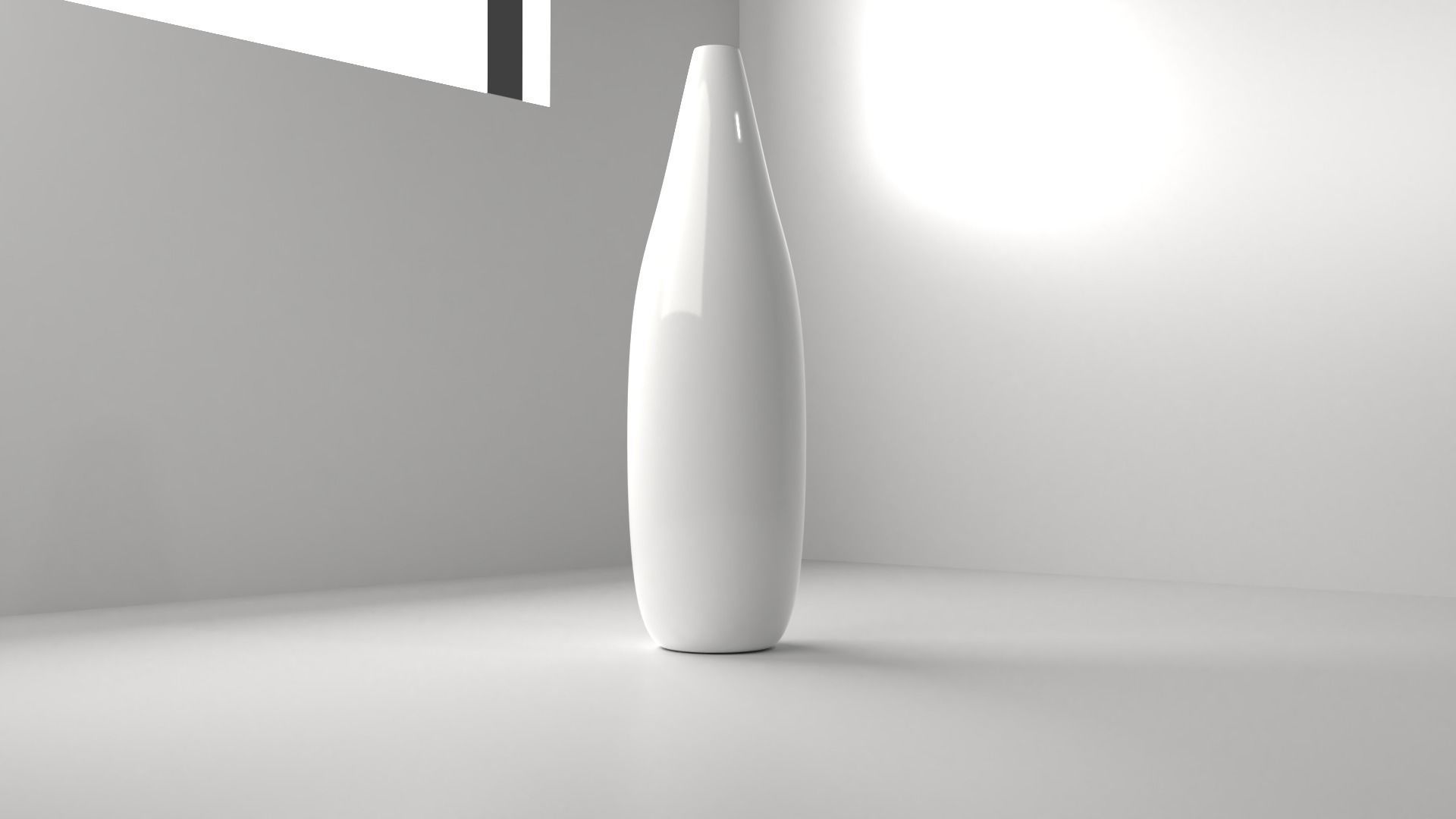Vase 6 on table 3D model_1