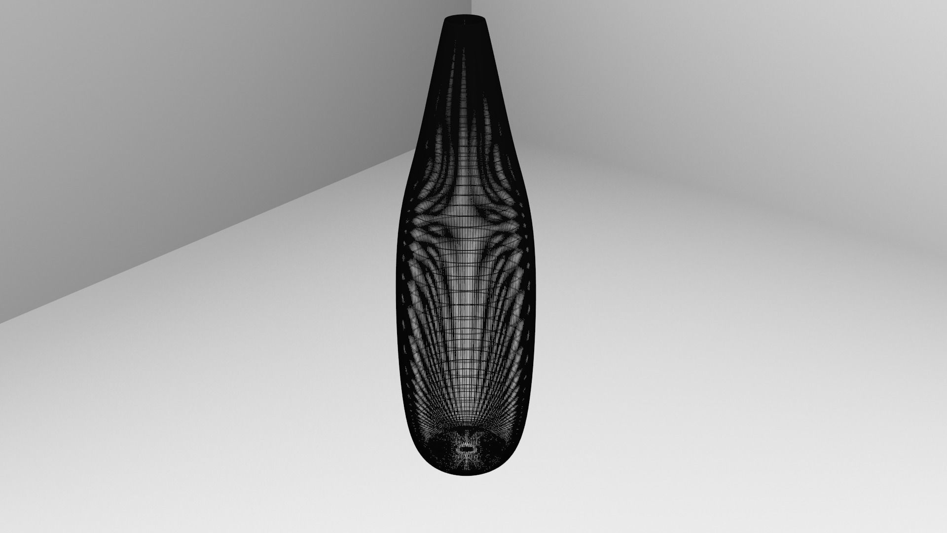 Vase 6 on table 3D model_4