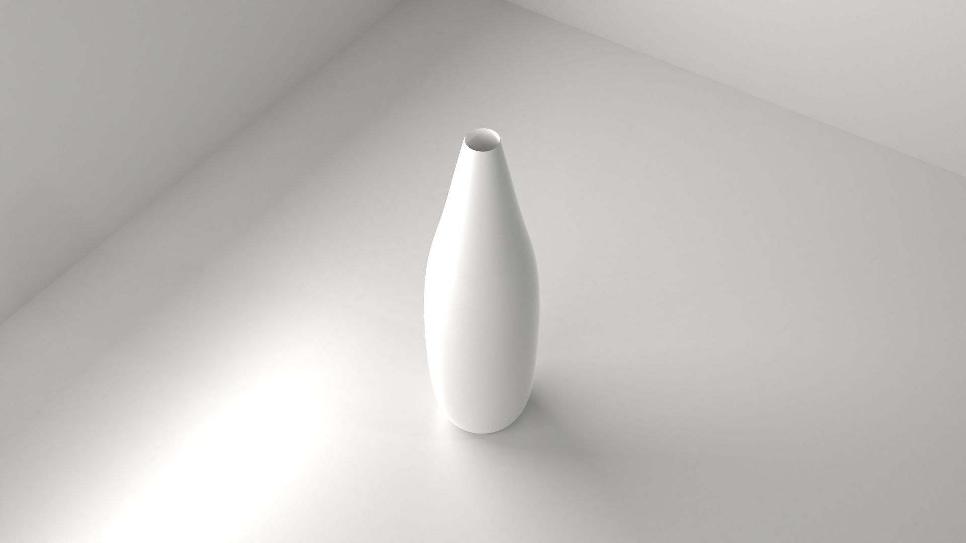Vase 6 on table 3D model_2