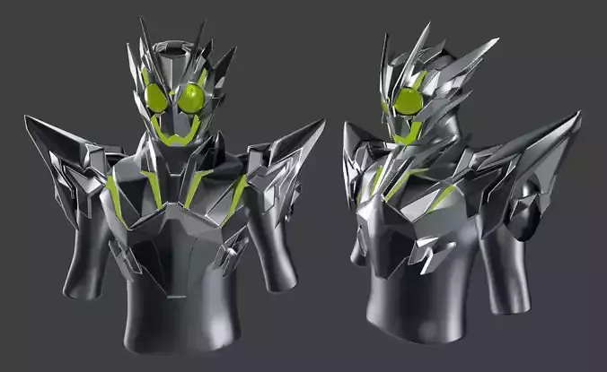 Zero one metal cluster 3D print model