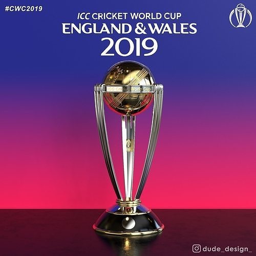 ICC Cricket World Cup Trophy 3D model
