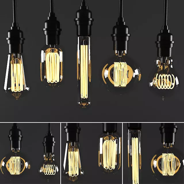 bulb light 3D model_0