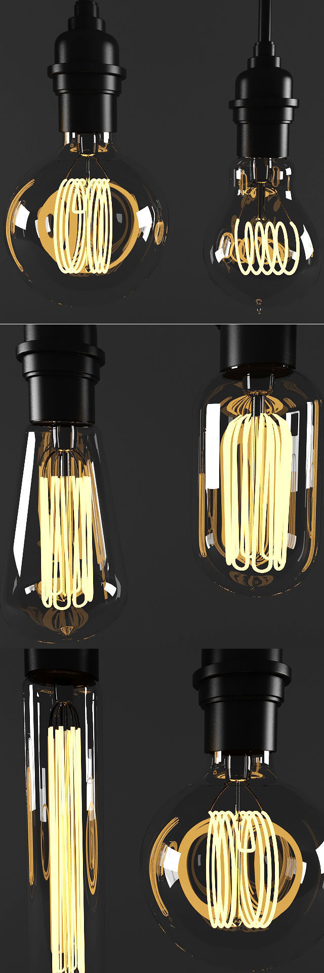 bulb light 3D model_1