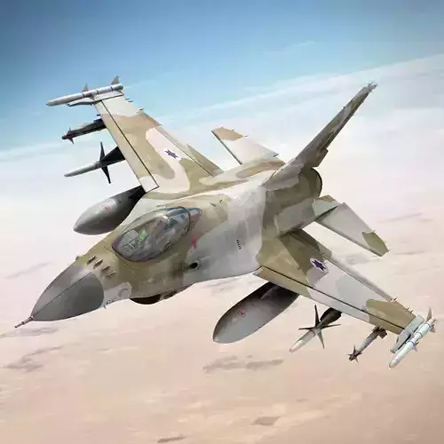F 16 Falcon in 3ds and obj format 3D model