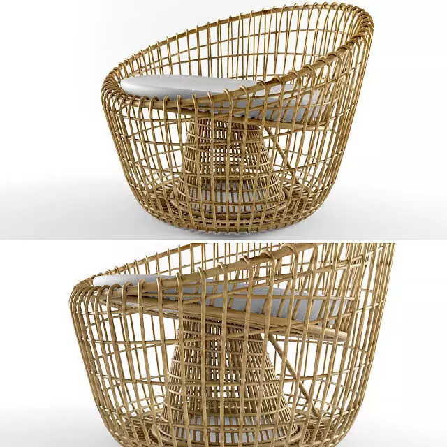 bamboo chair 3D model