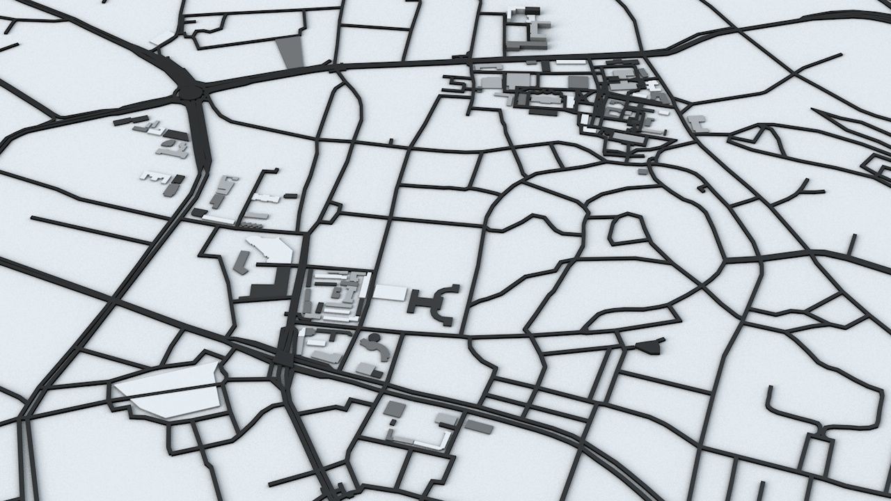 Kunming Road Network and Streets 3D model_7