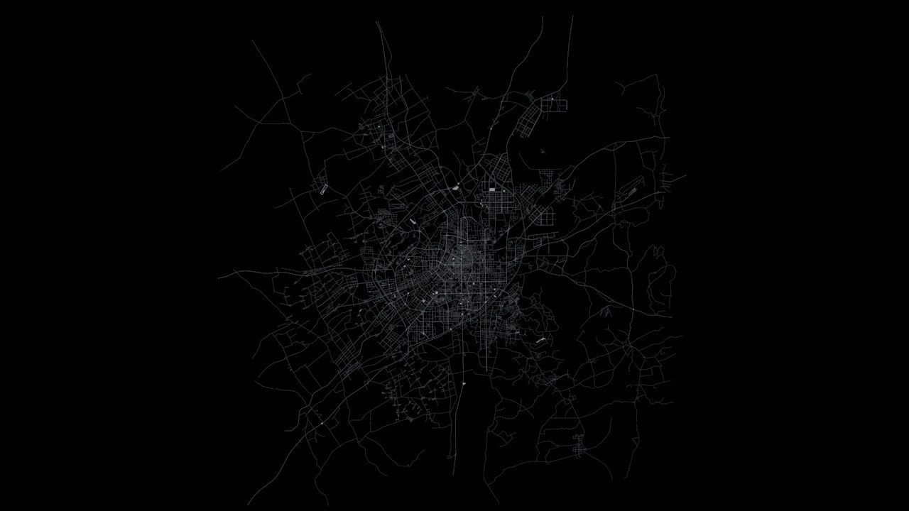 Changchun City  Road Network and Streets 3D model_9