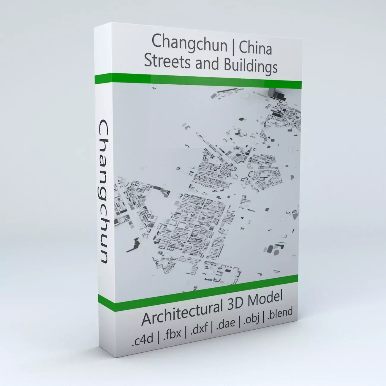 Changchun Streets and Buildings 3D model_0