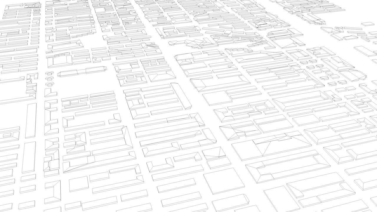 Changchun Streets and Buildings 3D model_12