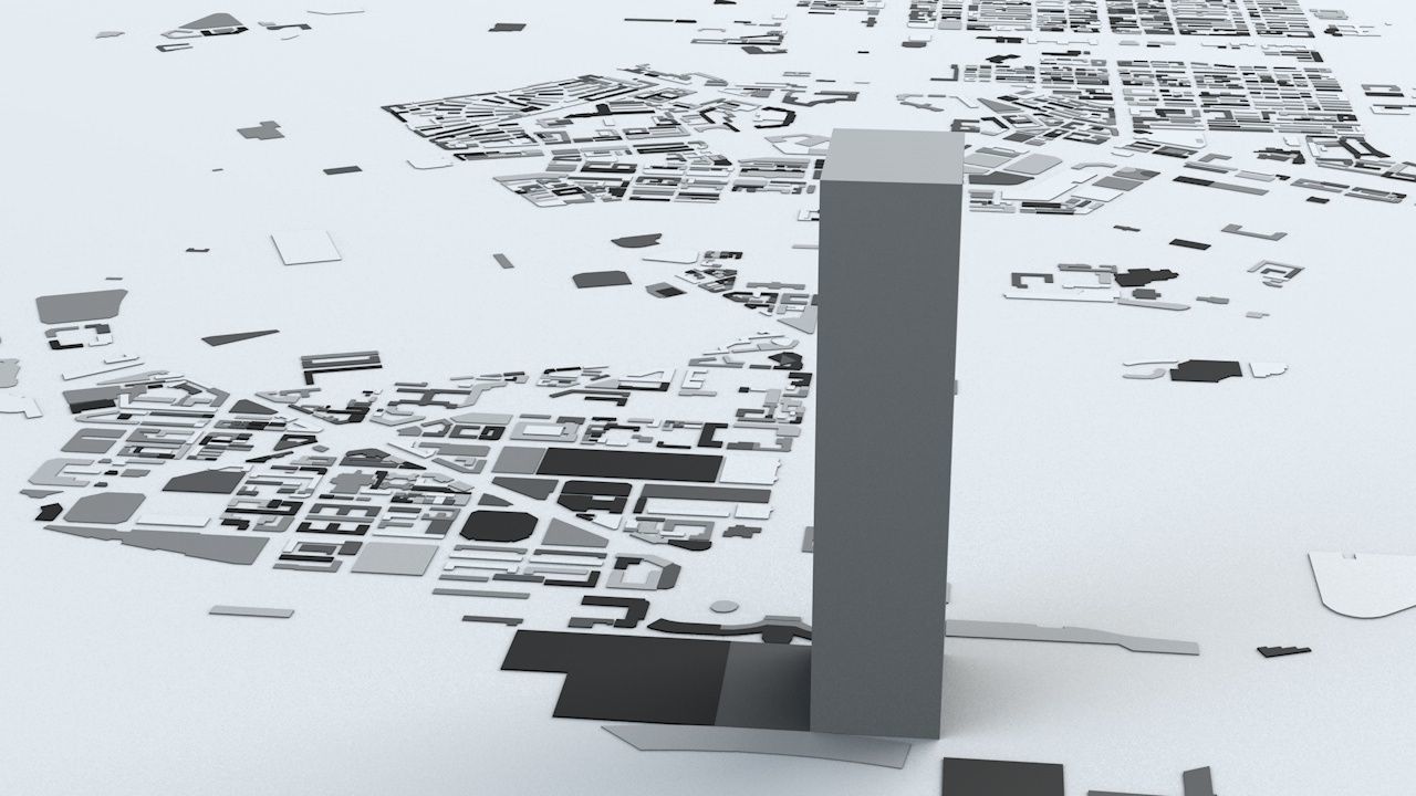 Changchun Streets and Buildings 3D model_6