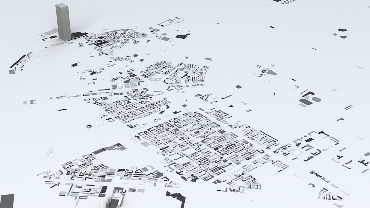 Changchun Streets and Buildings 3D model_4