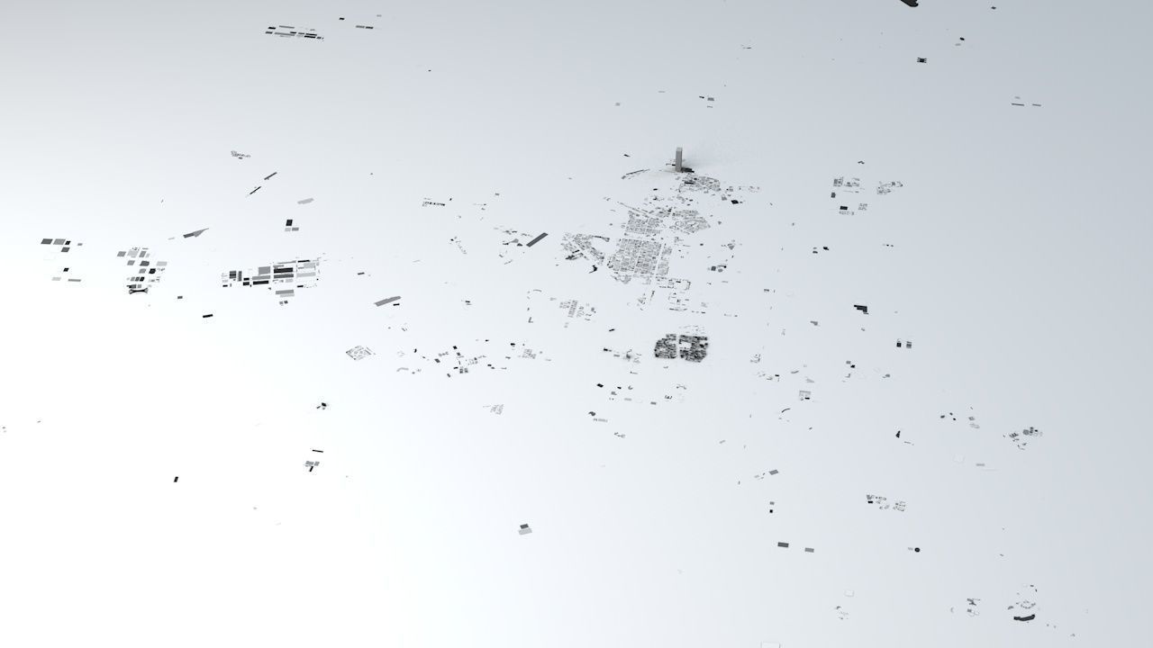 Changchun Streets and Buildings 3D model_1