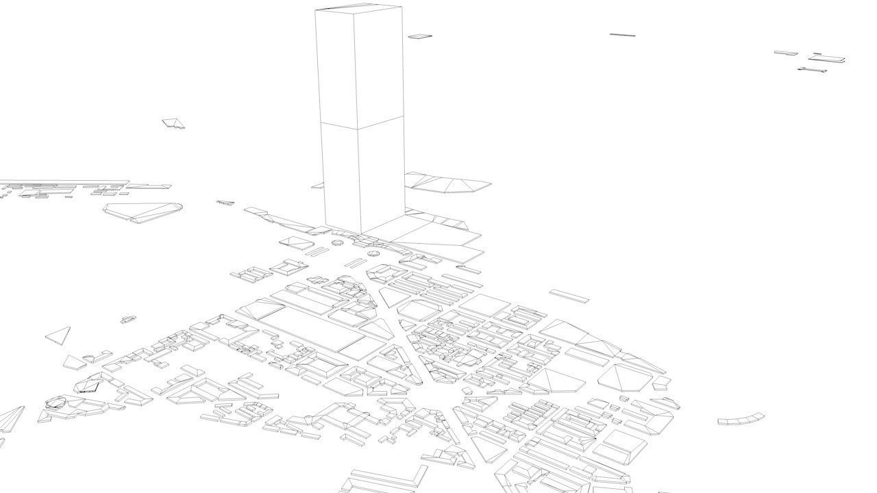 Changchun Streets and Buildings 3D model_13