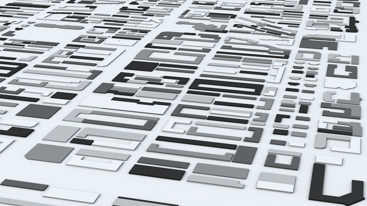 Changchun Streets and Buildings 3D model_5