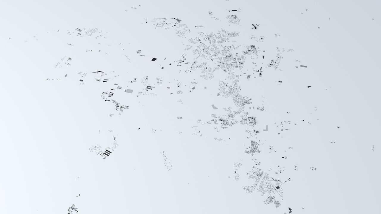 Urumqi Streets and Buildings 3D model_3