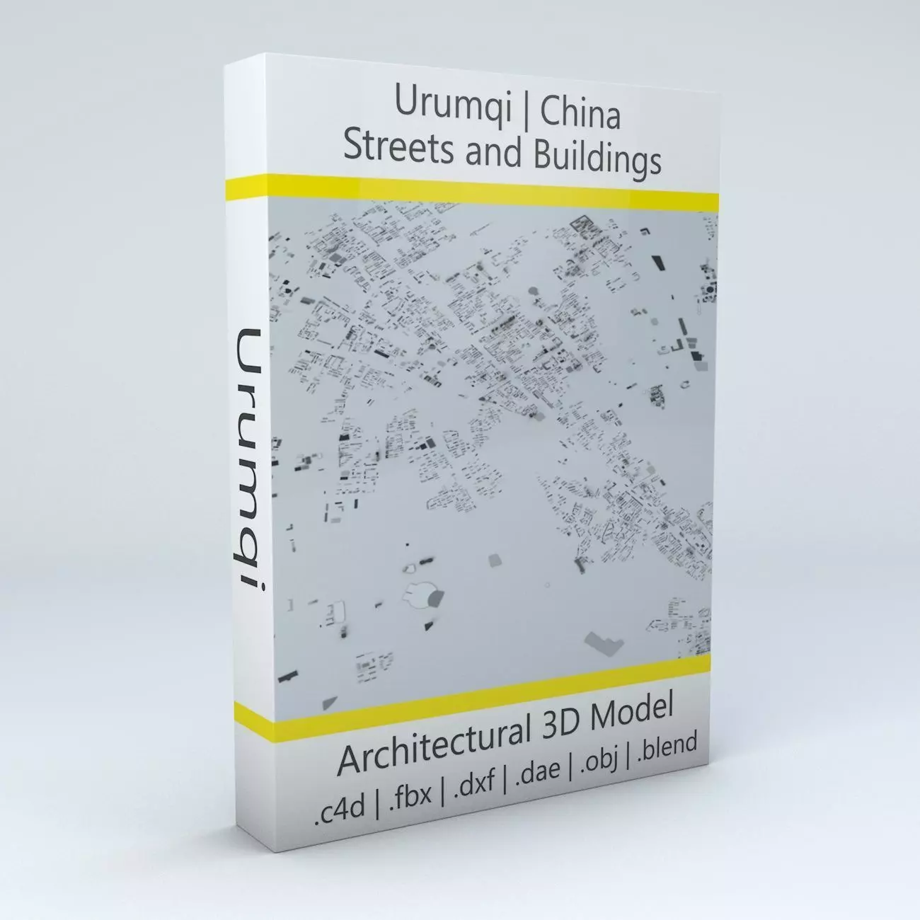 Urumqi Streets and Buildings 3D model_0