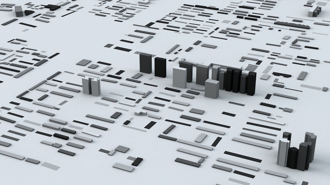 Urumqi Streets and Buildings 3D model_7