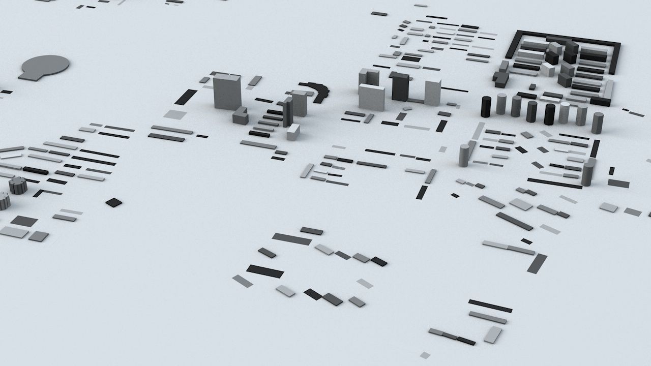 Urumqi Streets and Buildings 3D model_6