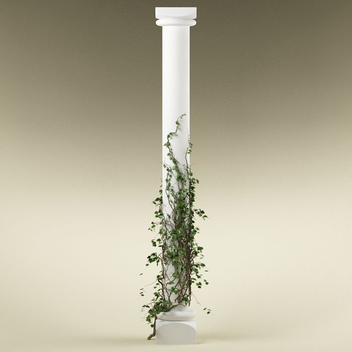 Plant and column 01 3D model_1