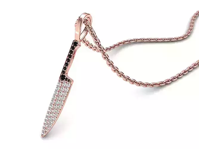 Diamond Knife pendant 3dmodel 3D print model