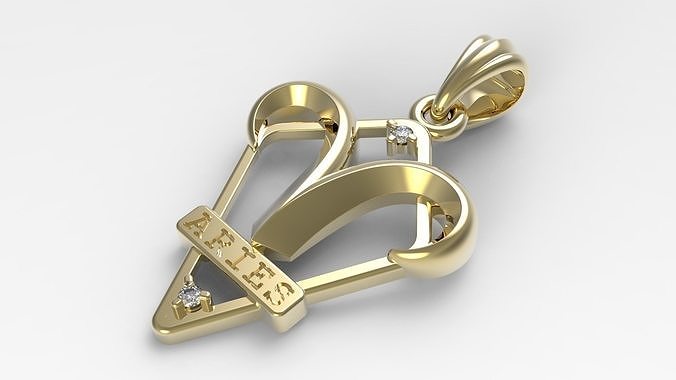JPendant6 Aries 3D print model