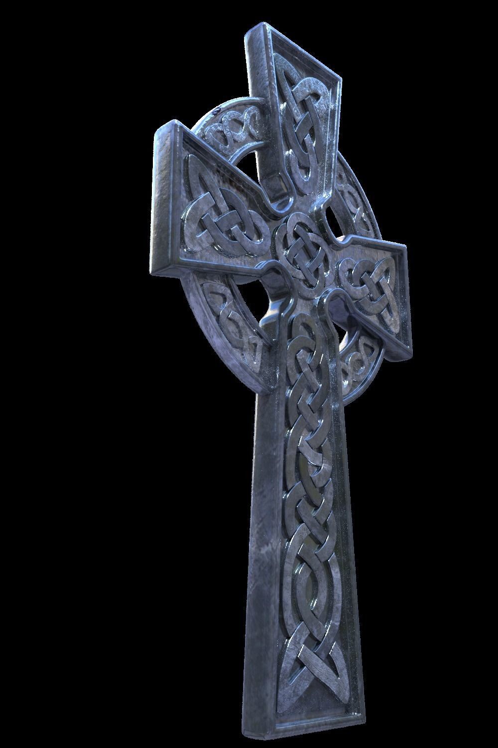 Celtic Cross 3D print model_9