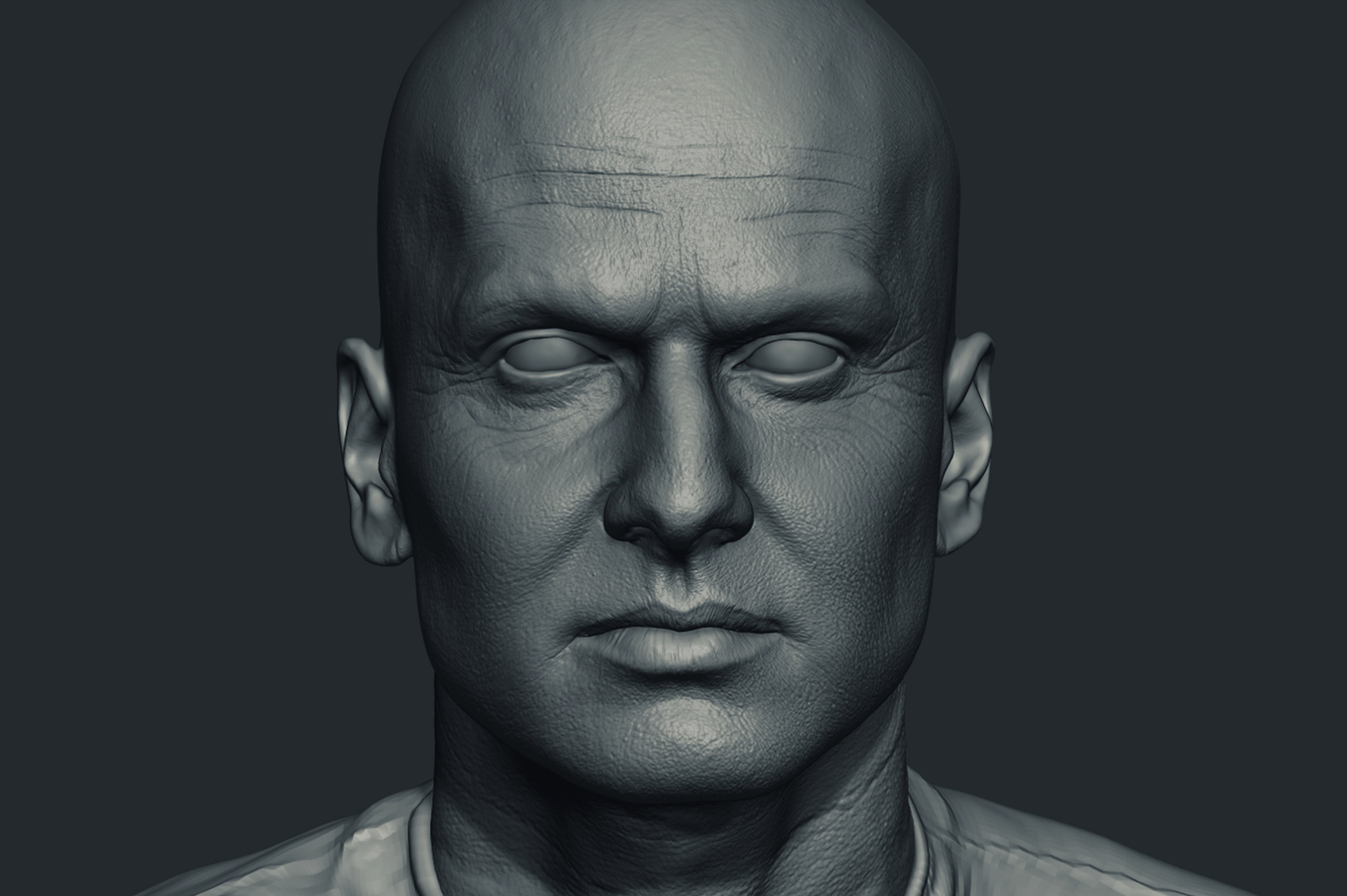 Game Animation Ready Male Face with 8K textures Low-poly 3D model_5