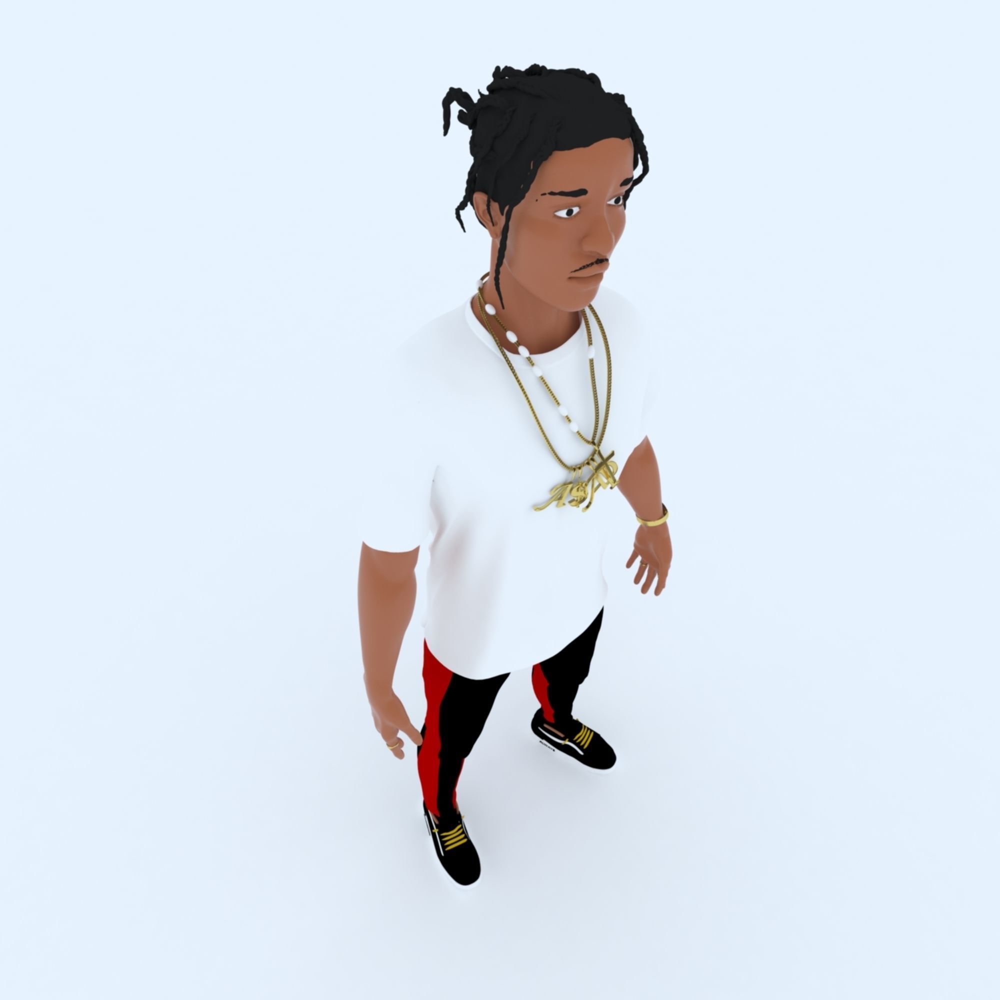 ASAP Rocky Model in Color 3D print model_13