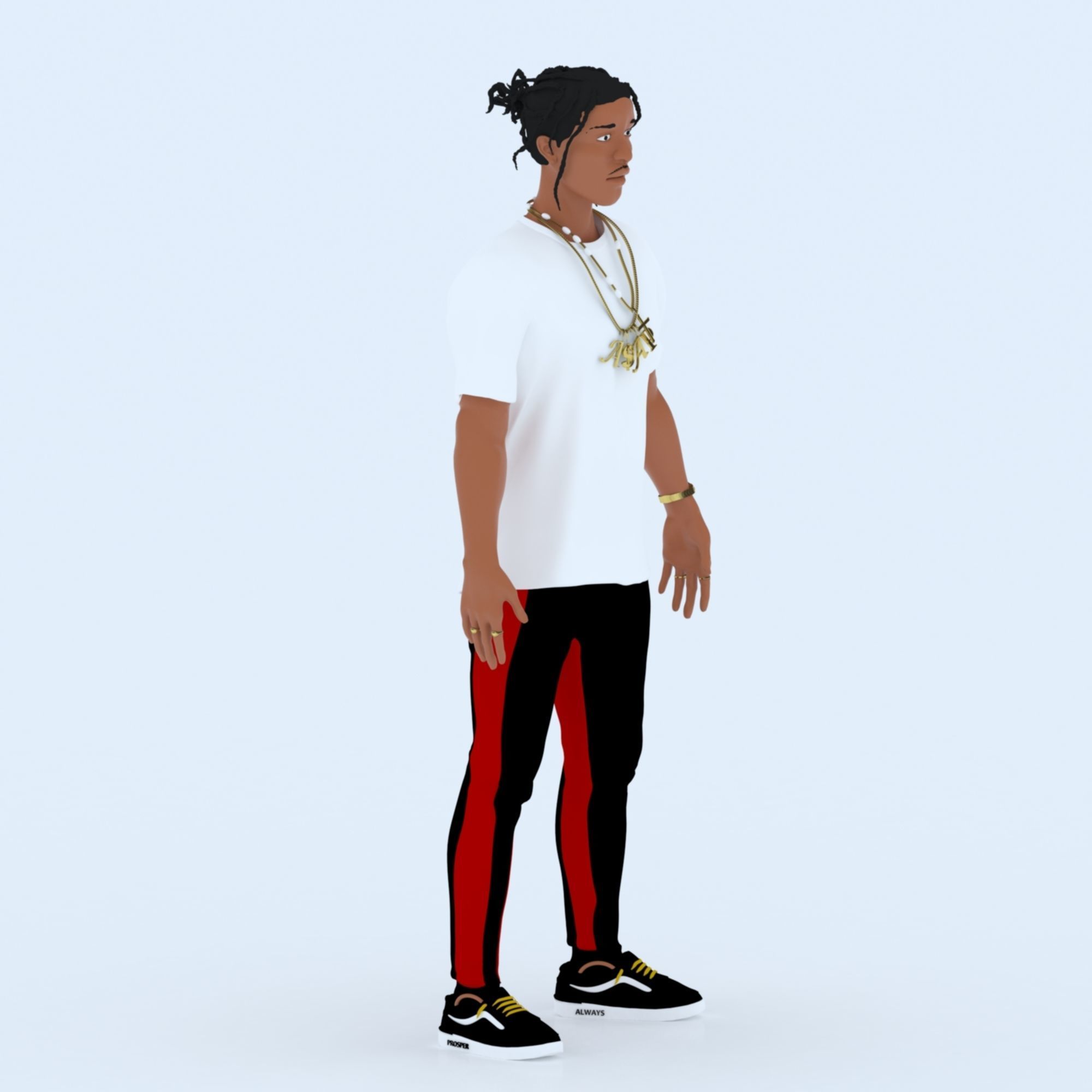 ASAP Rocky Model in Color 3D print model_7