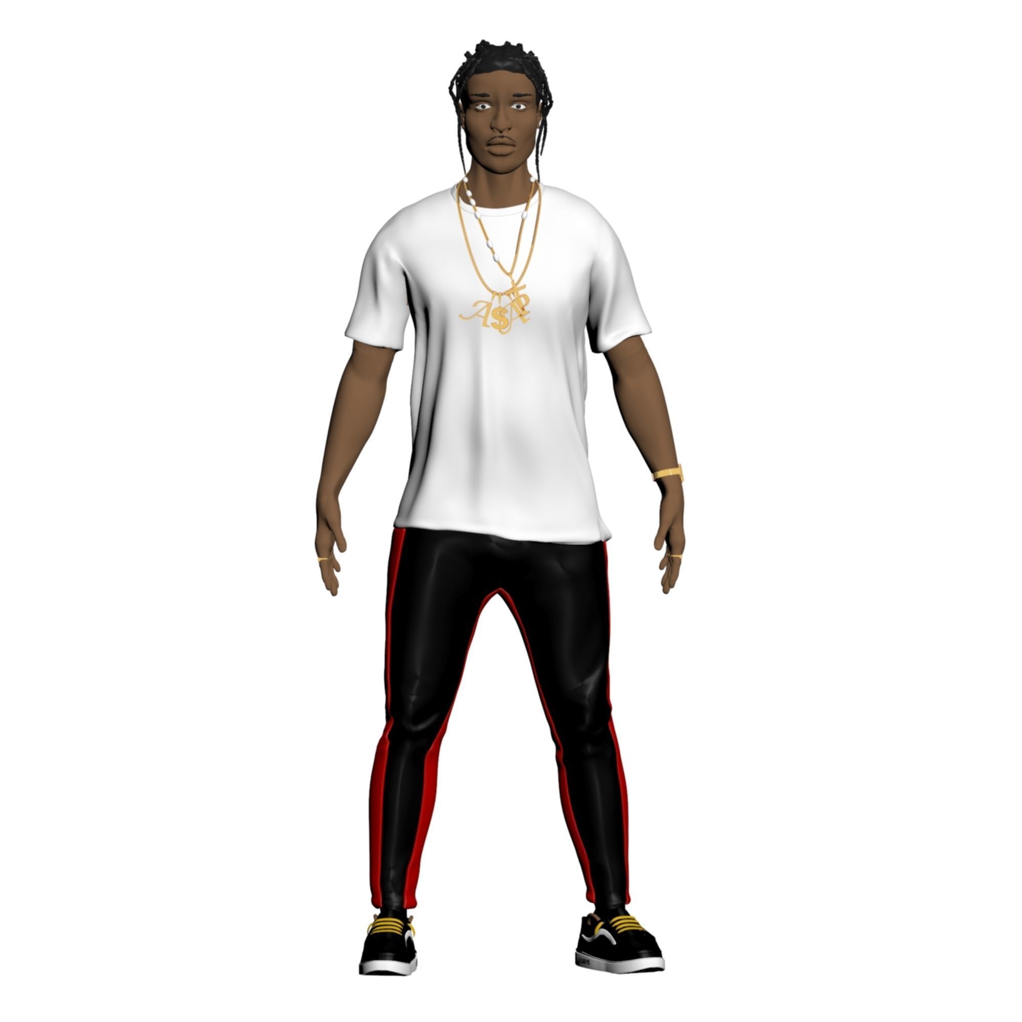 ASAP Rocky Model in Color 3D print model_2