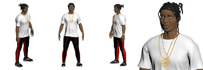 ASAP Rocky Model in Color 3D print model