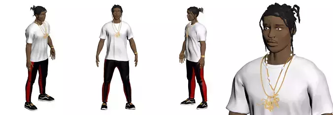 ASAP Rocky Model in Color 3D print model