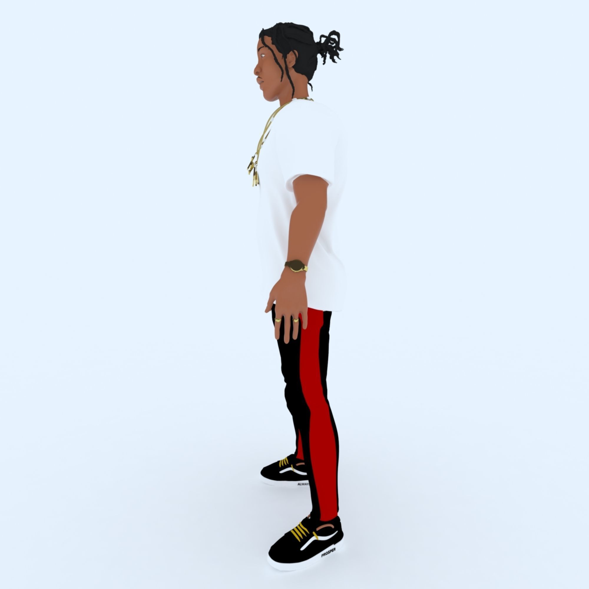 ASAP Rocky Model in Color 3D print model_11